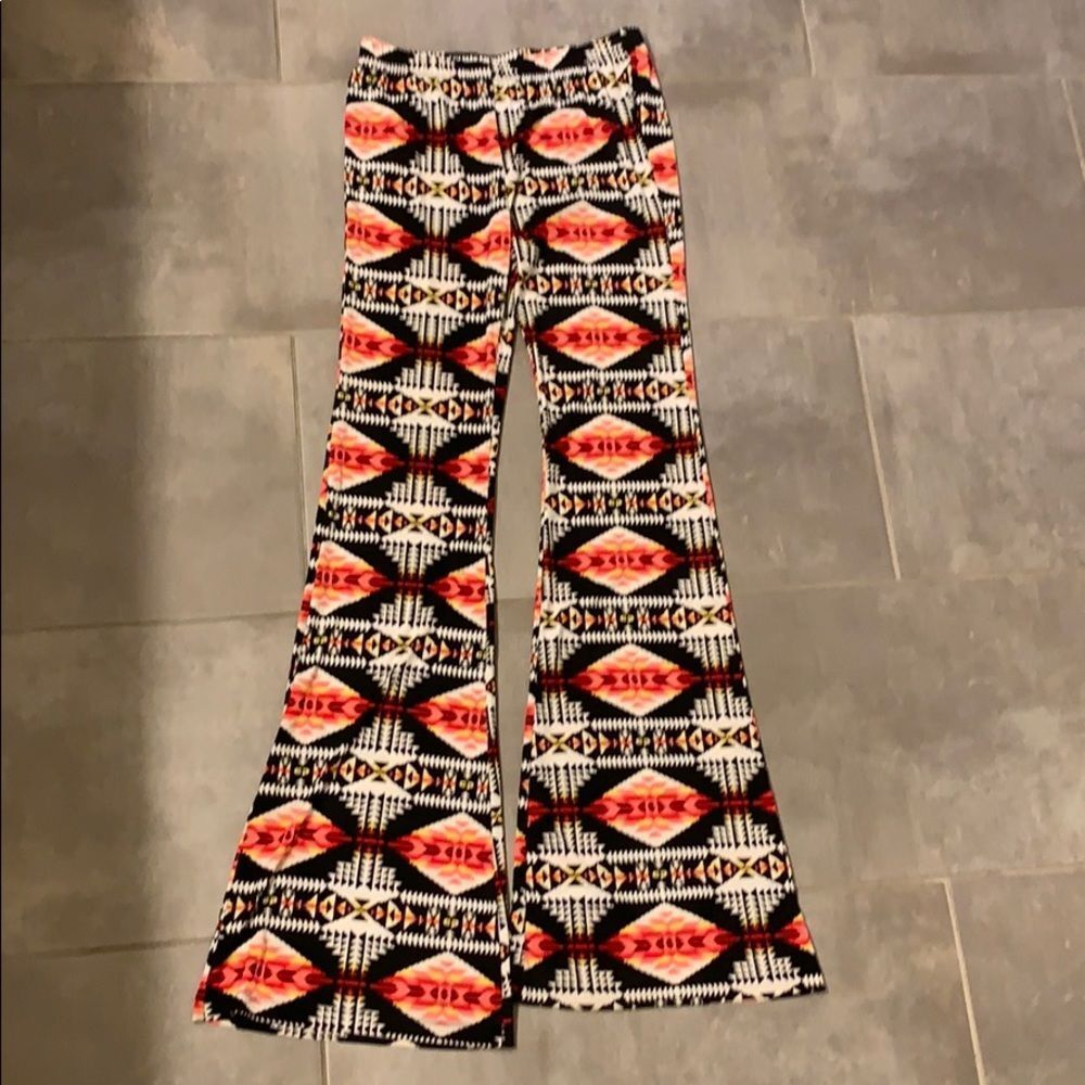 NEW Tribal Print Bootleg Pants